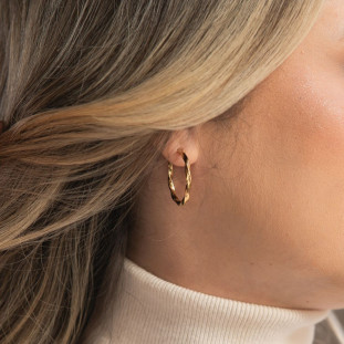 Brinco Feminino de Ouro 18k Argola