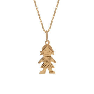 Pingente de Ouro Menina