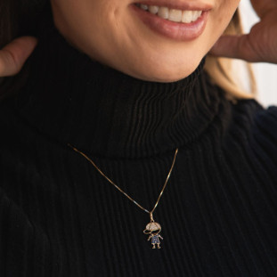 Pingente de Ouro 18k Menino