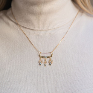Pingente de Ouro 18k Canga com Bonecos