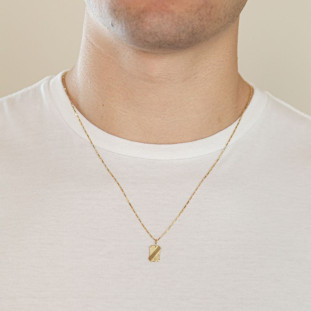 Pingente de Ouro 18k Plaquinha 