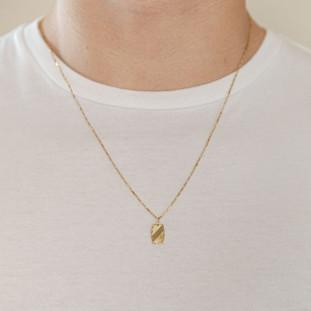 Pingente de Ouro 18k Plaquinha 