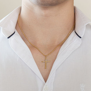 Pingente de Ouro 18k Cruz Grande