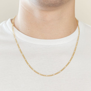 Corrente Masculina de Ouro 18k 3 em 1
