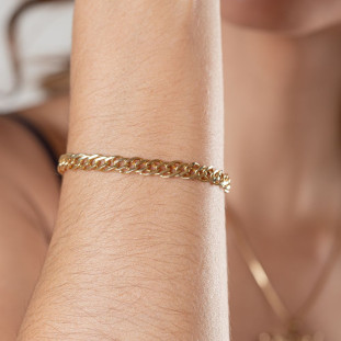 Pulseira Feminina de Ouro 18k Romana Nil