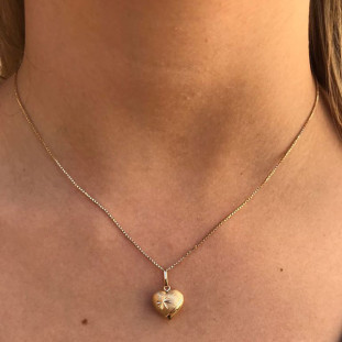 Pingente Coração Médio em Ouro 18k