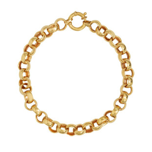 Pulseira Feminina Ouro 18k Portuguesa Fio Largo