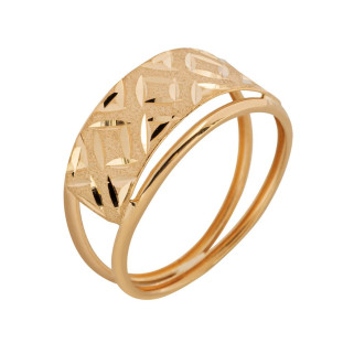 Anel de Ouro 18k Feminino Losango