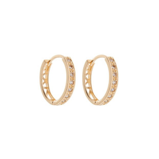 Brinco de Ouro 18k Feminino Argola Médio