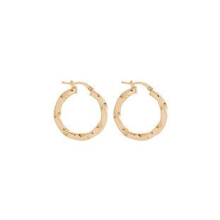 Brinco de Ouro 18k Argola Torcido