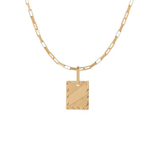 Pingente de Ouro 18k Plaquinha 