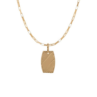 Pingente de Ouro 18k Plaquinha 