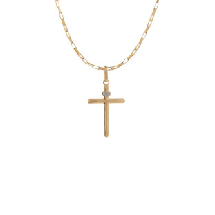 Pingente de Ouro 18k Cruz Pequeno