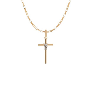 Pingente de Ouro 18k Cruz Médio