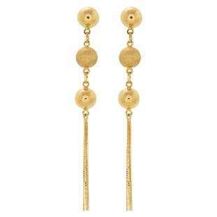 Brinco de Ouro 18k Feminino Balle