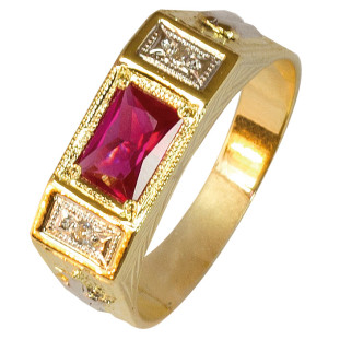 Anel de Formatura Ouro 18k An005