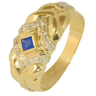 Anel de Formatura Ouro 18k An020