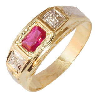 Anel de Formatura Ouro 18k An031