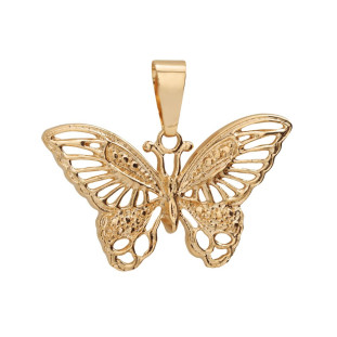 Pingente Feminino de Ouro 18k Borboleta