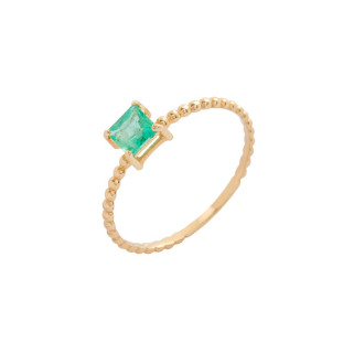 Anel de Ouro 18k Feminino com Pedra
