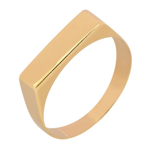 Anel de Ouro 18k Feminino Chapa