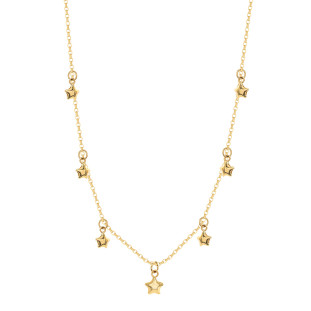 Choker de Ouro 18k Feminina com Estrela Stella