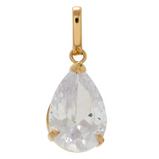 Pingente de Ouro 18k Goccia Bianca