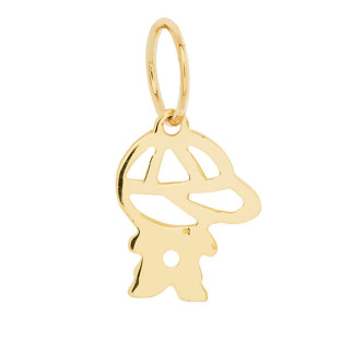 Pingente de Ouro Amarelo 18k Menino Pequeno