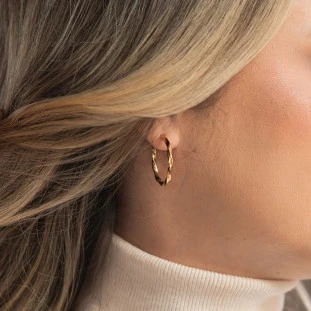 Brinco Feminino de Ouro 18k Argola