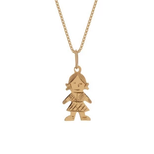 Pingente de Ouro Menina