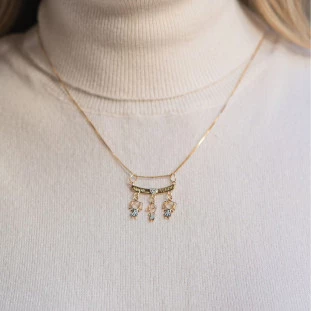 Pingente de Ouro 18k Canga com Bonecos