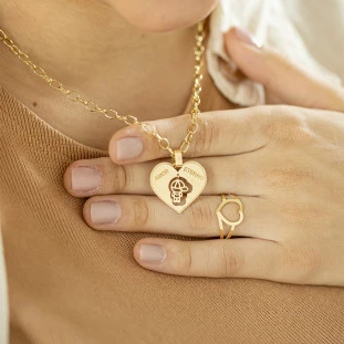 Pingente de Ouro 18k Amor Eterno Menino