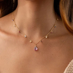 Choker Feminino de Ouro 18k 