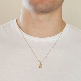 Pingente de Ouro 18k Plaquinha 