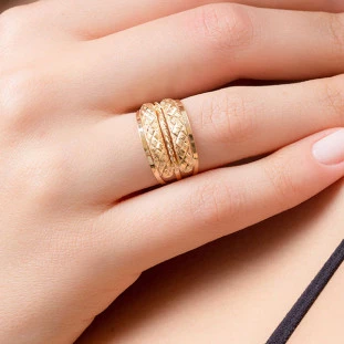 Anel de Ouro 18k Feminino Encanto