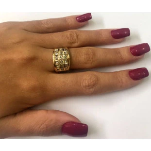 Anel Ouro Feminino 18k 750 Signora