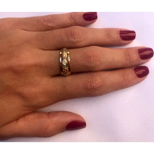 Anel de Ouro 18k Tre Bellezze