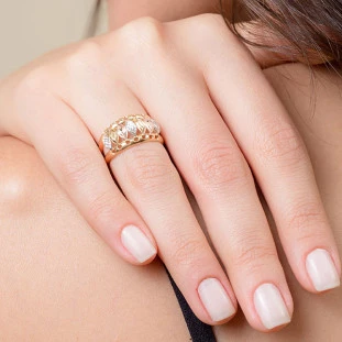 Anel de Ouro 18k Feminino Passione