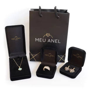 Pulseira de Ouro 18k Feminina Portuguesa Hexagonal