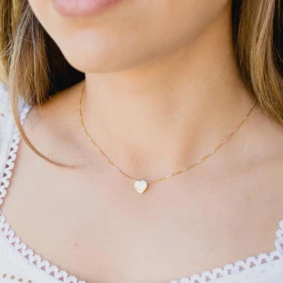 Pingente de Ouro 18k Coração Liso Pequeno