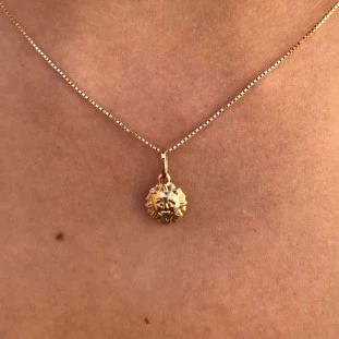 Pingente de Ouro 18k Sol