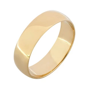 Aliança de Ouro 18k Abaulada 5.50mm 4.50g