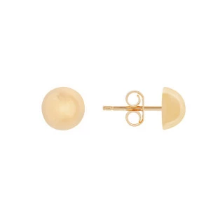 Brinco Meia Bola de Ouro 18k Pequeno 5mm