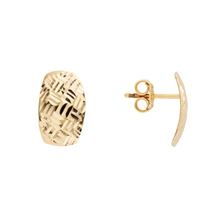 Brinco de Ouro 18k Bordado 