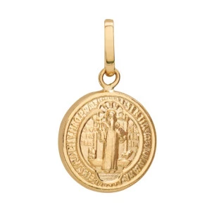 Pingente de Ouro 18k São Bento Pequeno