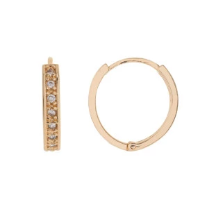 Brinco Feminino de Ouro 18k Argola
