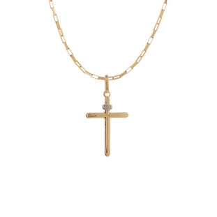 Pingente de Ouro 18k Cruz Grande
