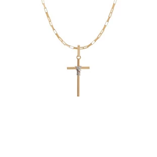 Pingente de Ouro 18k Cruz Pequeno