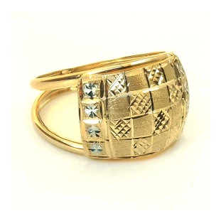 Anel de Ouro Amarelo 18k Queen Feminino