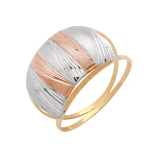 Anel De Ouro 18k Feminino Blanc Rose